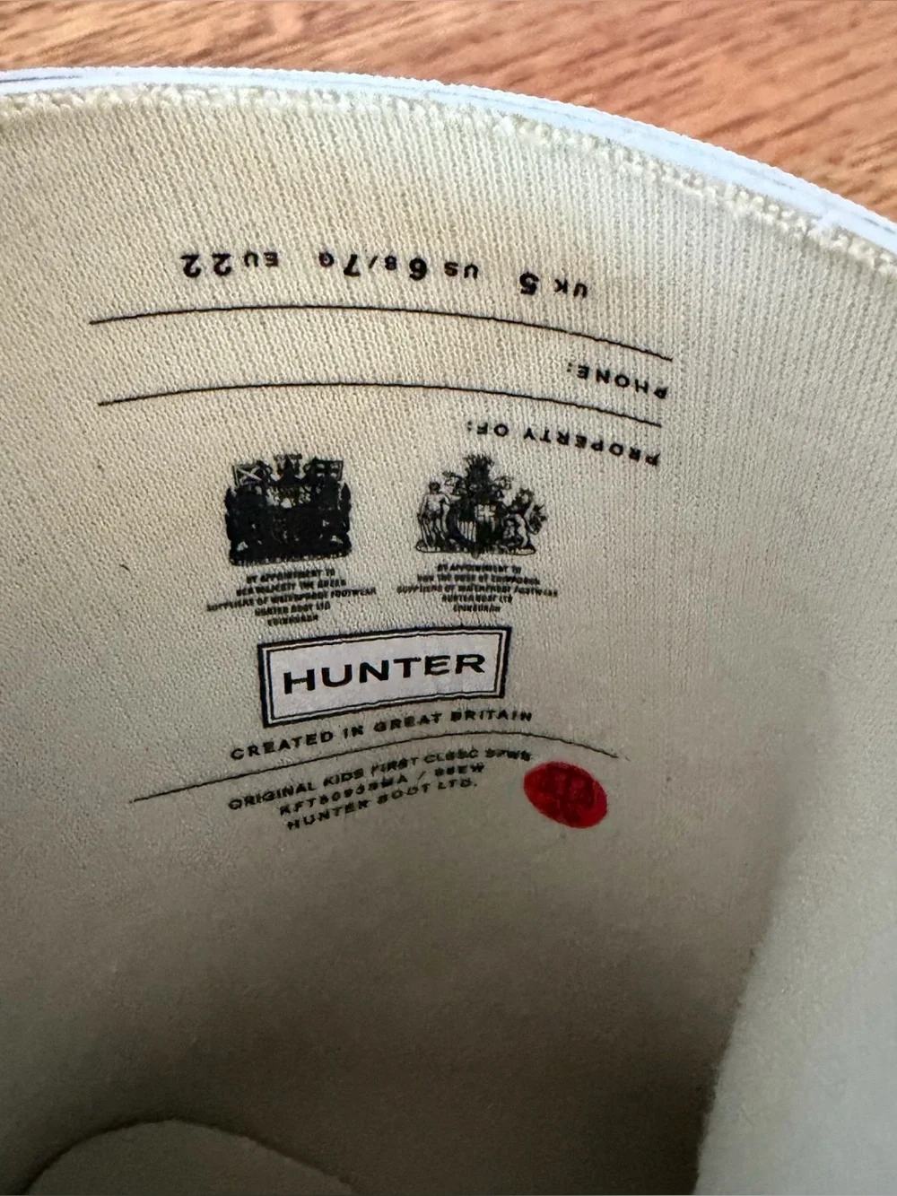 Hunter Kids’ Original Classic Skeleton Print Rain Boots Bones White US 6 Toddler